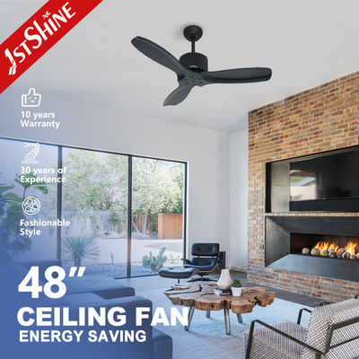 Ventilatore di soffitto elettrico a risparmio di energia naturale eolica con 3 ventole rotanti e telecomando