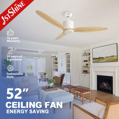 OEM 3 lame di legno 52 Legno massello App Smart Control soffitto ventilatore con motore DC
