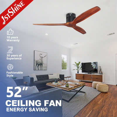 1stshine Moderno Nordic 3 Lame di legno Flusso del soffitto Timer ventilatore incluso per la stanza in soffitta