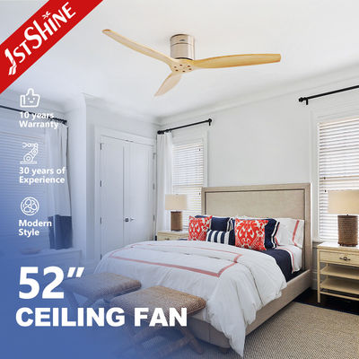 Ventilatore di soffitto in legno a motore reversibile personalizzato con timer Sì e altre opzioni personalizzate