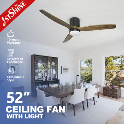 Basso rumore 1stshine Legno naturale DC ventilatore del soffitto con 3 lame e 15W luce LED