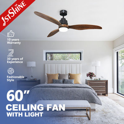Nuovo arrivo DC Motor 3 Solid Blades Decorative Led Ceiling Fan Con Luce