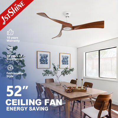 1stshine Ventilatore di soffitto elettrico 3 lame di legno 5 velocità Vento naturale stile moderno semplice