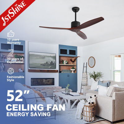 3 lame di legno massello ventilatore di soffitto a motore DC con telecomando