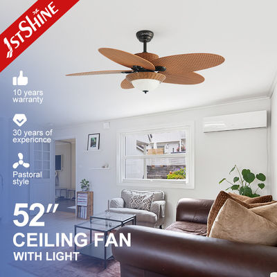 Illuminazione elegante e ventilatore di soffitto LED in stile tradizionale con controllo remoto di design moderno 35W