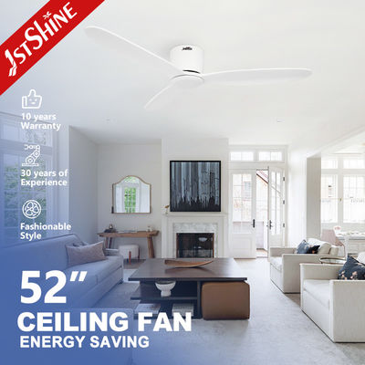 Ventilatore di soffitto a controllo remoto con lame di legno e design low profile 1stshine Smart ODM