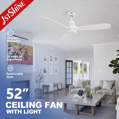 Ventilatore di soffitto di lusso da 52 pollici con telecomando e luce LED di risparmio energetico stile moderno