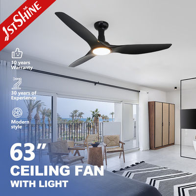 Ventilatore di soffitto a LED moderno bianco/nero con motore a corrente continua a controllo remoto
