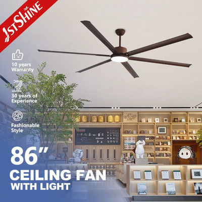 Ventilatore di soffitto in metallo con lame di alluminio motore a corrente continua ad alto volume d'aria