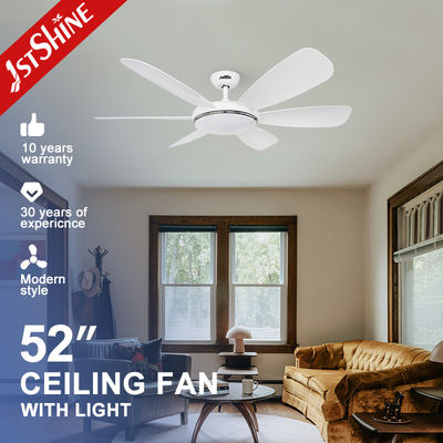 Ventilatore di soffitto a LED da 10 a 6 lame con telecomando e lunghezza di sospensione personalizzabile