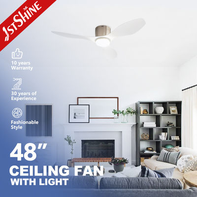 Buon prezzo Ventilatore da soffitto a LED 2 in 1 con pale in plastica da 48 pollici, motore silenzioso, ideale per camera da letto e soggiorno in linea