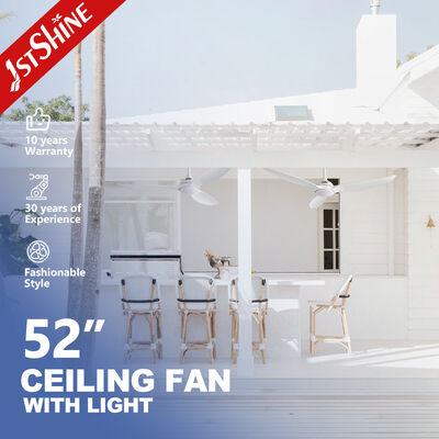 Buon prezzo Ventilatore da soffitto a 52 pollici con luce e controllo intelligente per soffitti bassi in linea