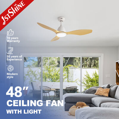 Ventilatore di soffitto in plastica da 48 pollici con telecomando e design personalizzabile per spazi piccoli e medi