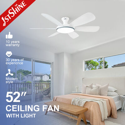 Buon prezzo Ventilatore di soffitto a corrente continua da 52 pollici con 6 lame ABS e luce LED a controllo remoto In linea